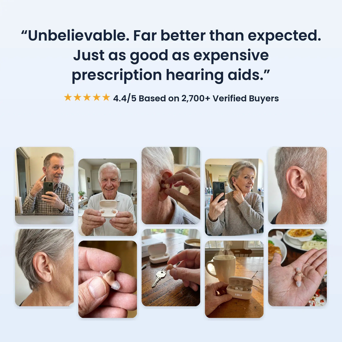 Customers wearing ClarityMax